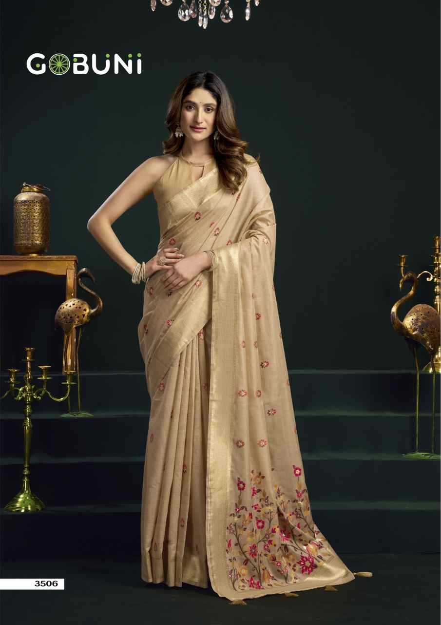 Naarira GobuniSiya Cotton Designer Sarees