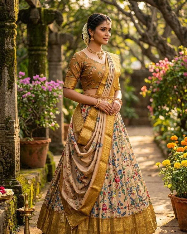 Naarira ANUSHA Soft Cotton Silk Traditional Lehenga