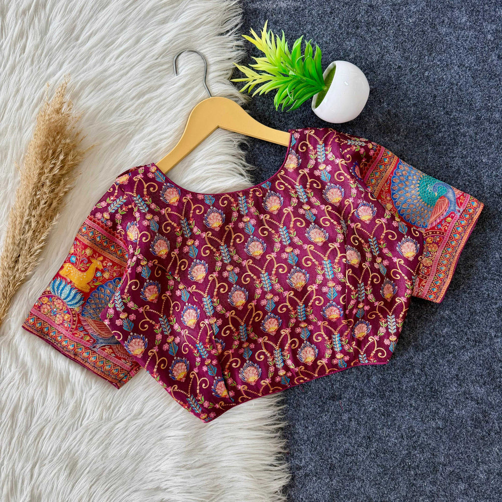 Naarira Banarasi Soft Silk Designer Blouse