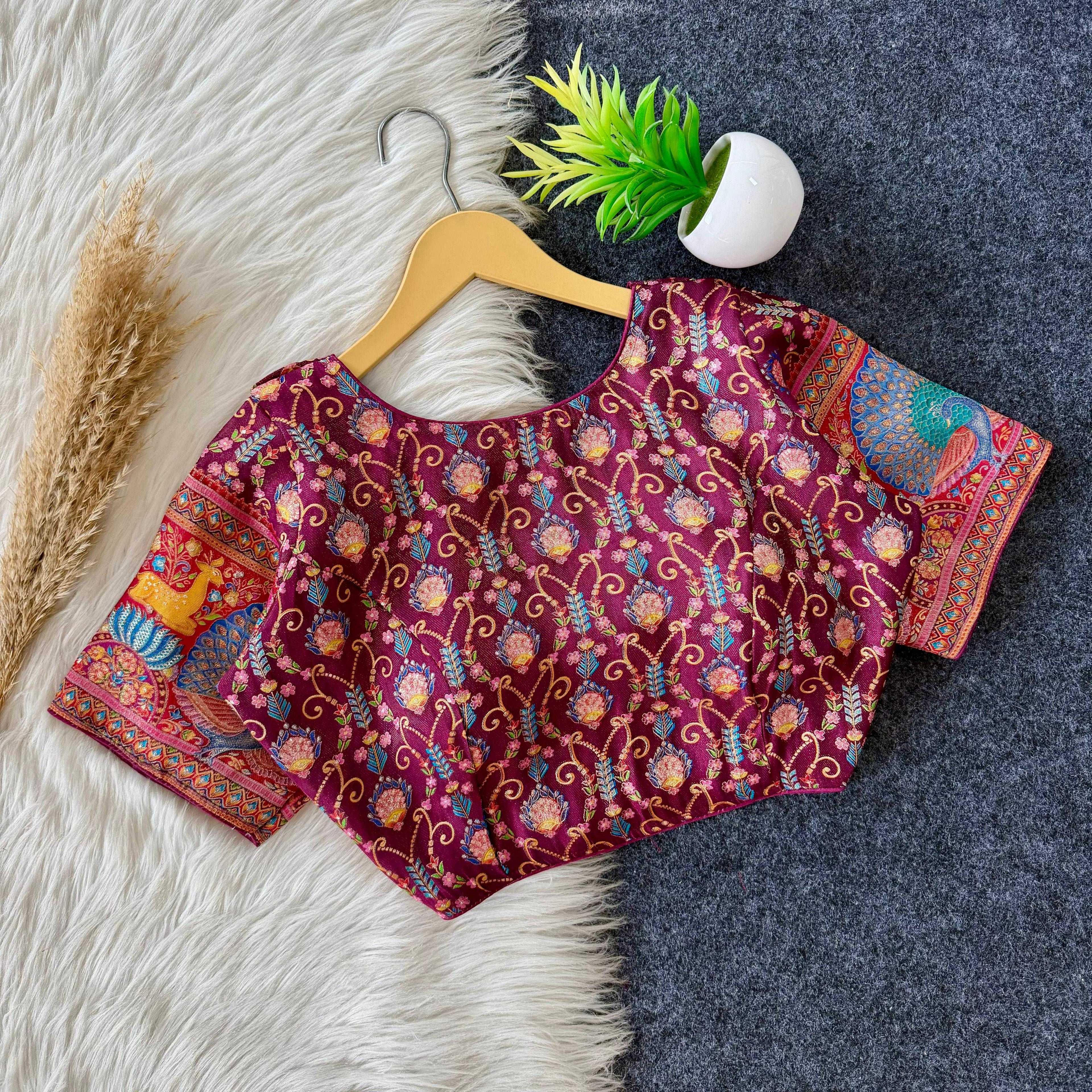 Naarira Banarasi Soft Silk Designer Blouse