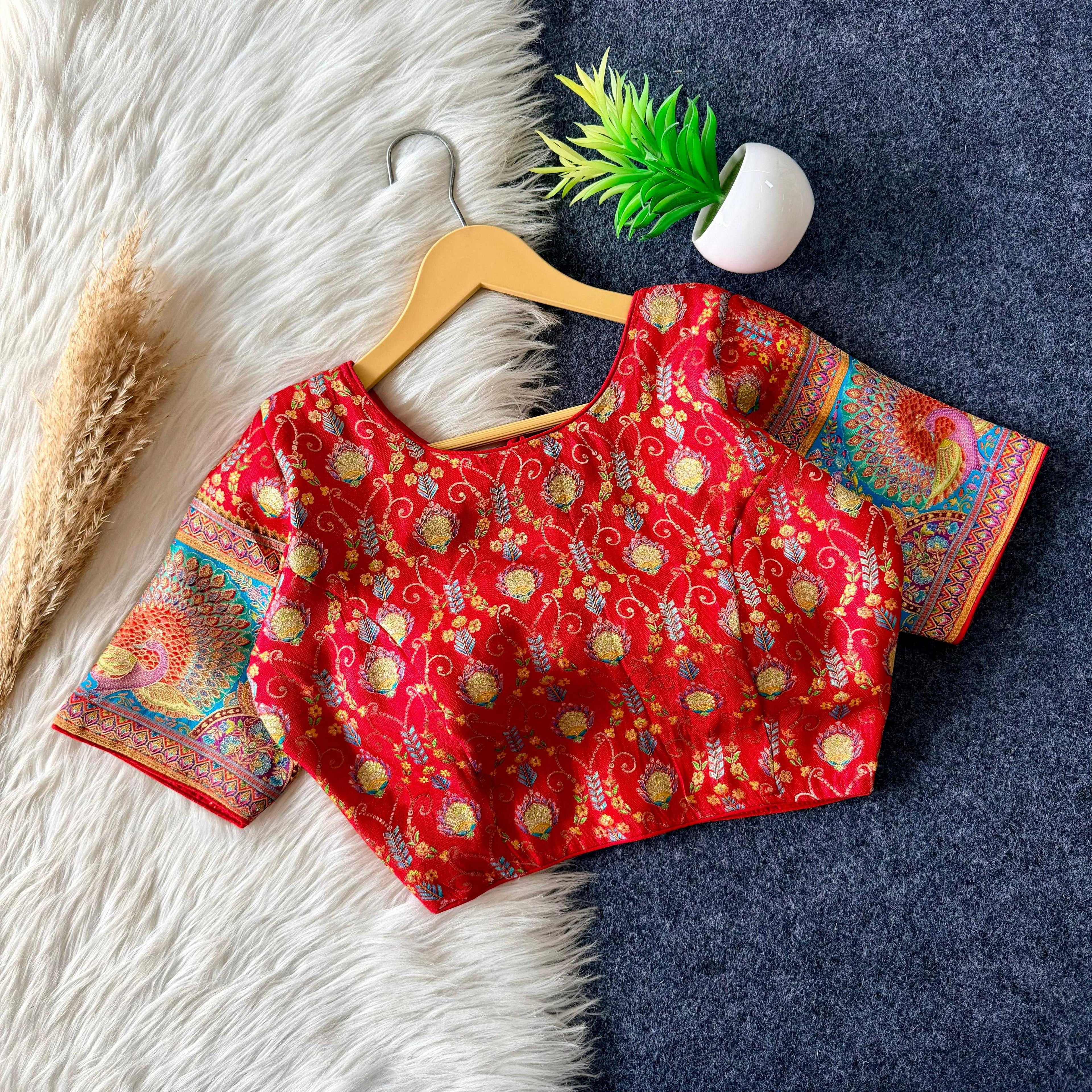 Naarira Banarasi Soft Silk Designer Blouse