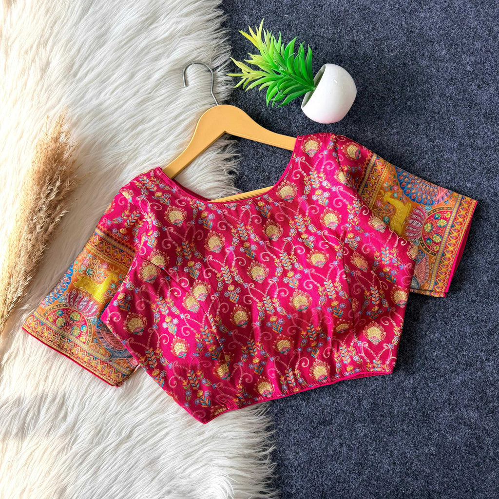 Naarira Banarasi Soft Silk Designer Blouse