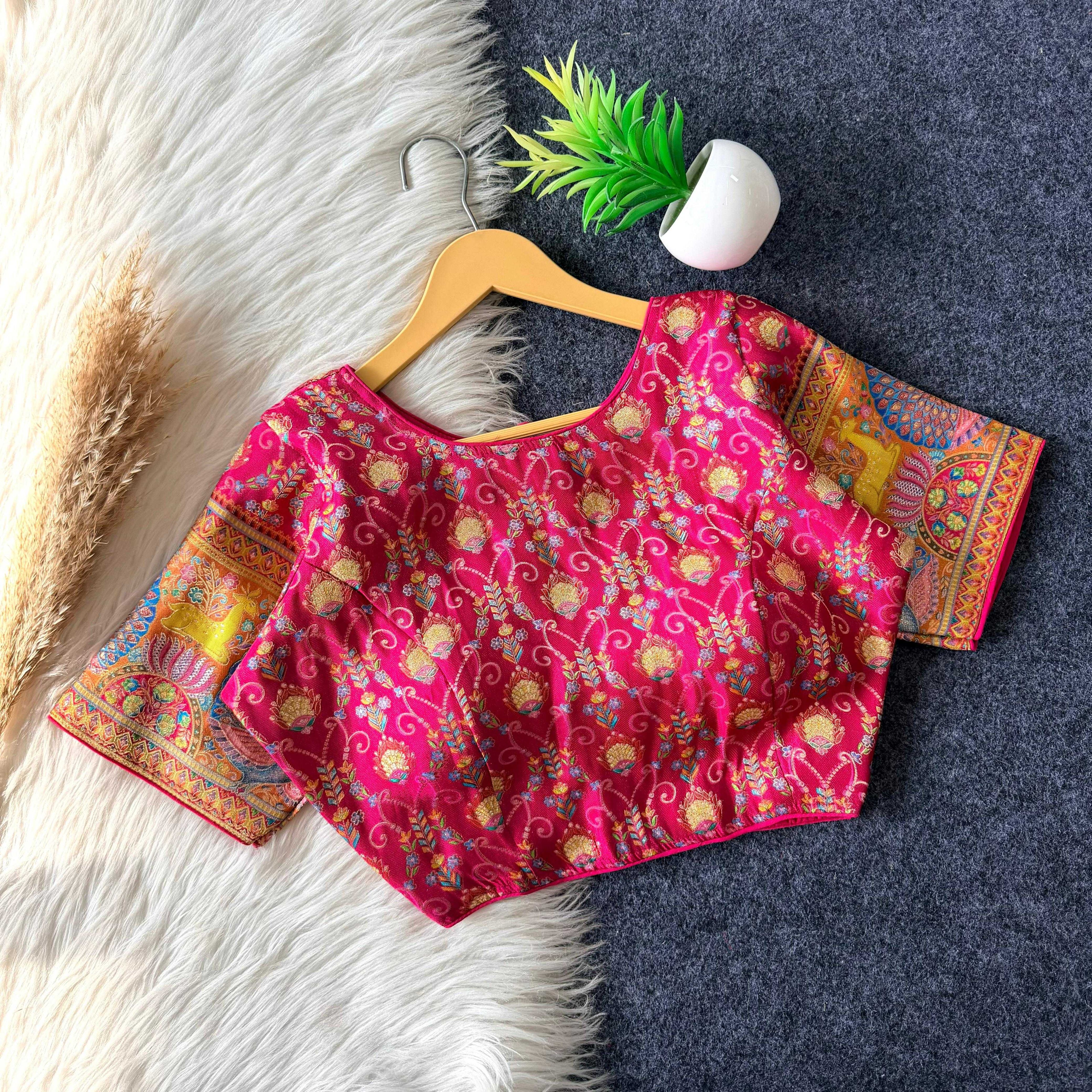 Naarira Banarasi Soft Silk Designer Blouse