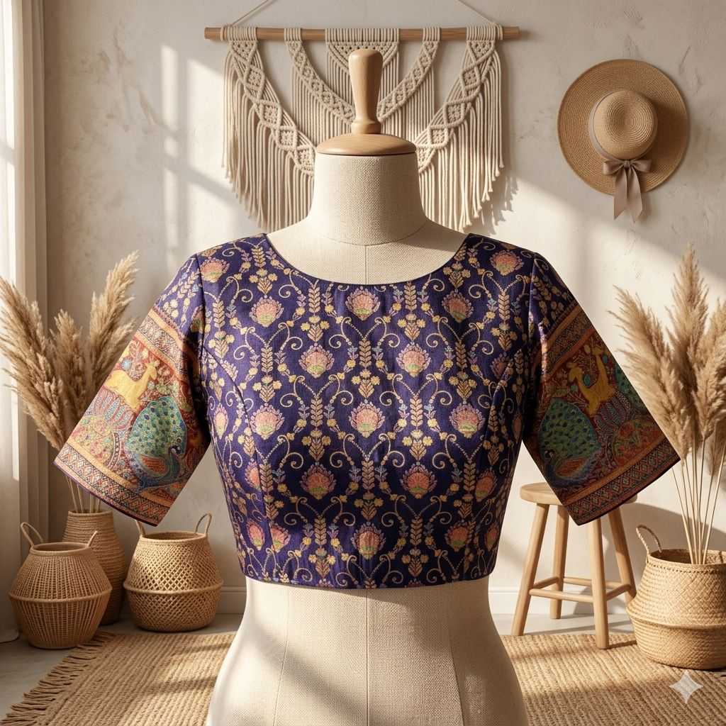 Naarira Banarasi Soft Silk Designer Blouse