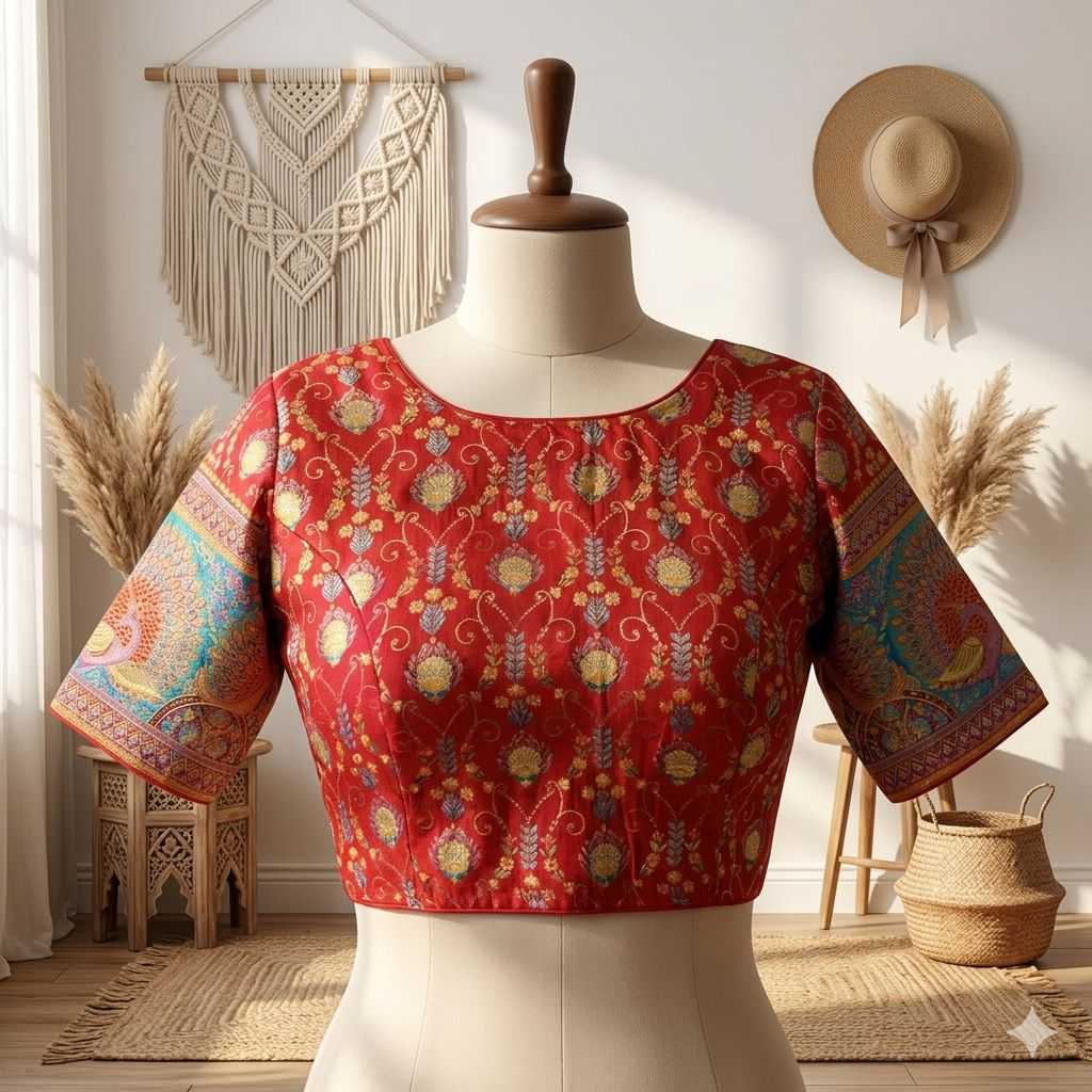 Naarira Banarasi Soft Silk Designer Blouse