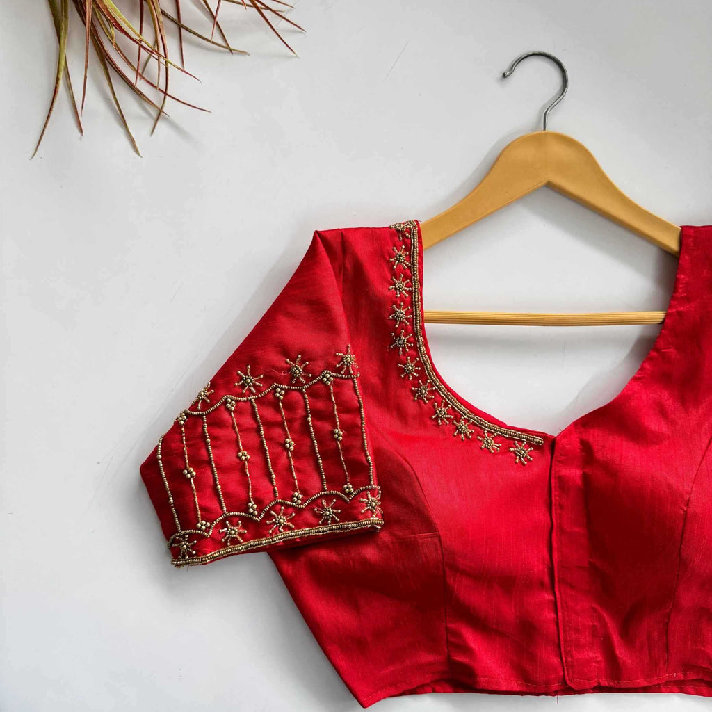 Naarira Kimchi Silk Designer Blouse