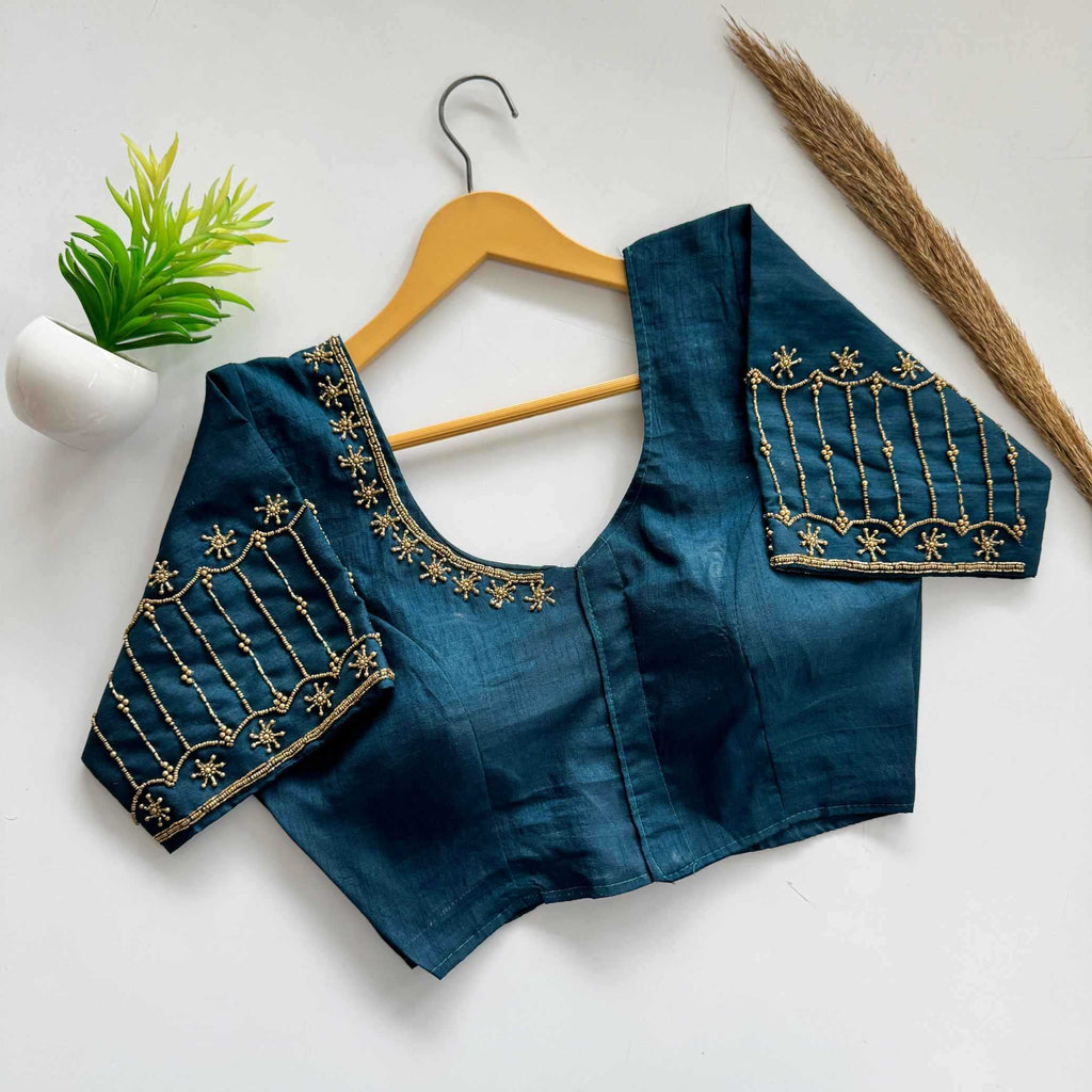 Naarira Kimchi Silk Designer Blouse