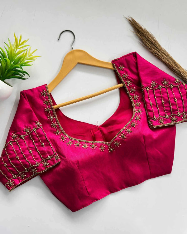 Naarira Kimchi Silk Designer Blouse