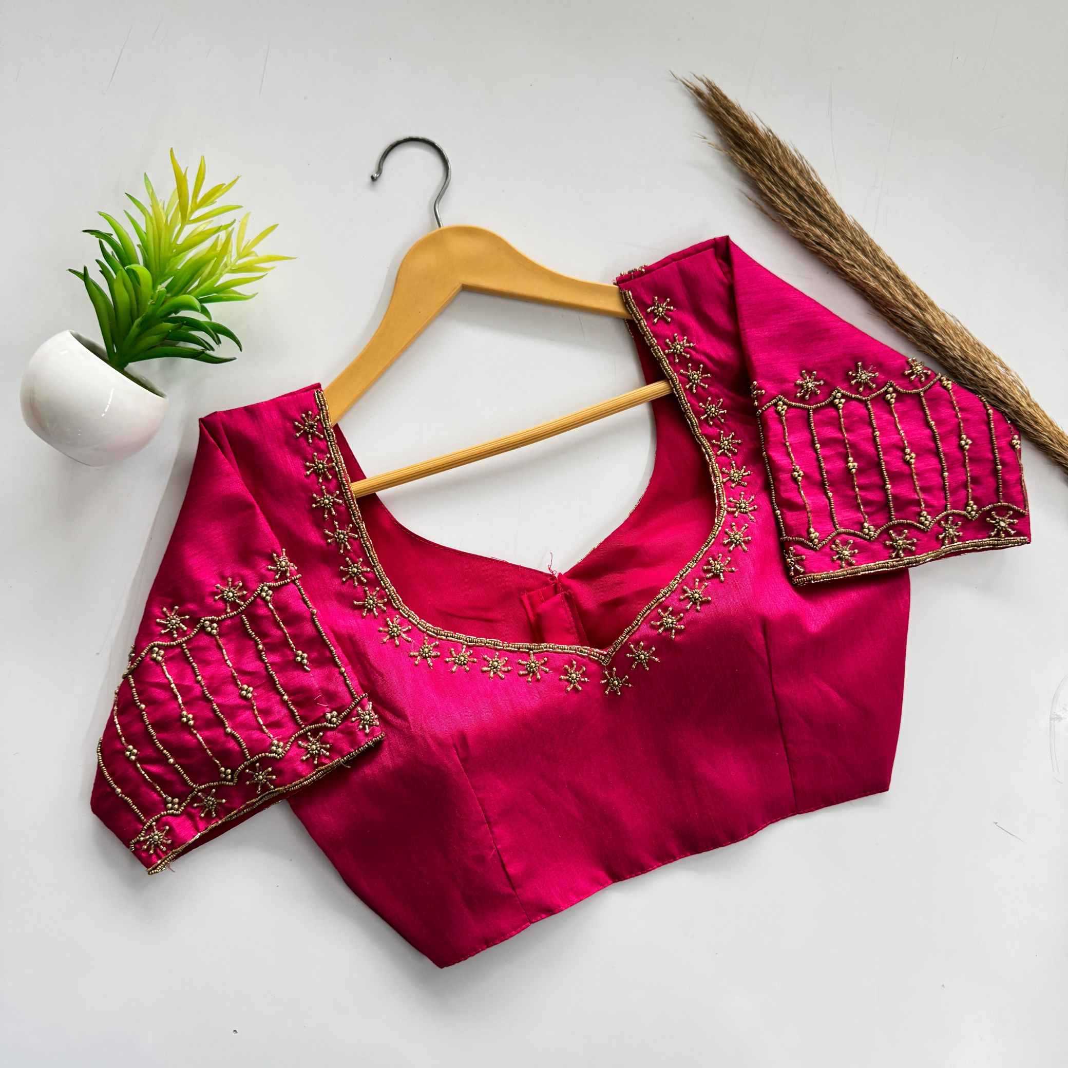 Naarira Kimchi Silk Designer Blouse