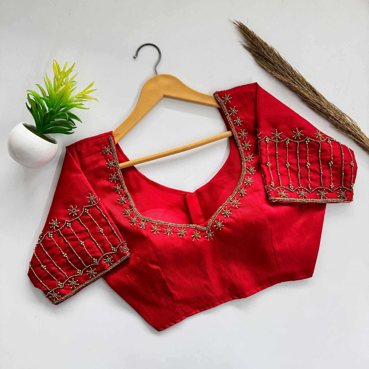 Naarira Kimchi Silk Designer Blouse