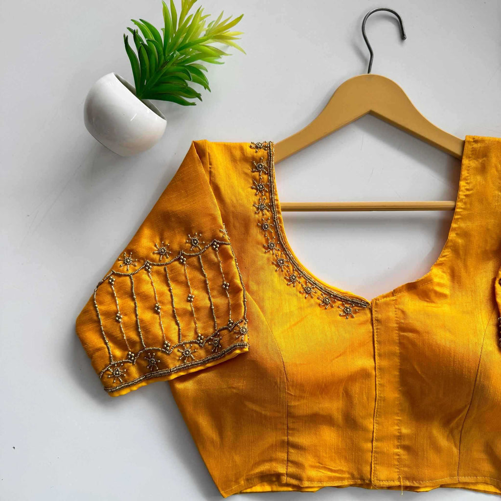 Naarira Kimchi Silk Designer Blouse