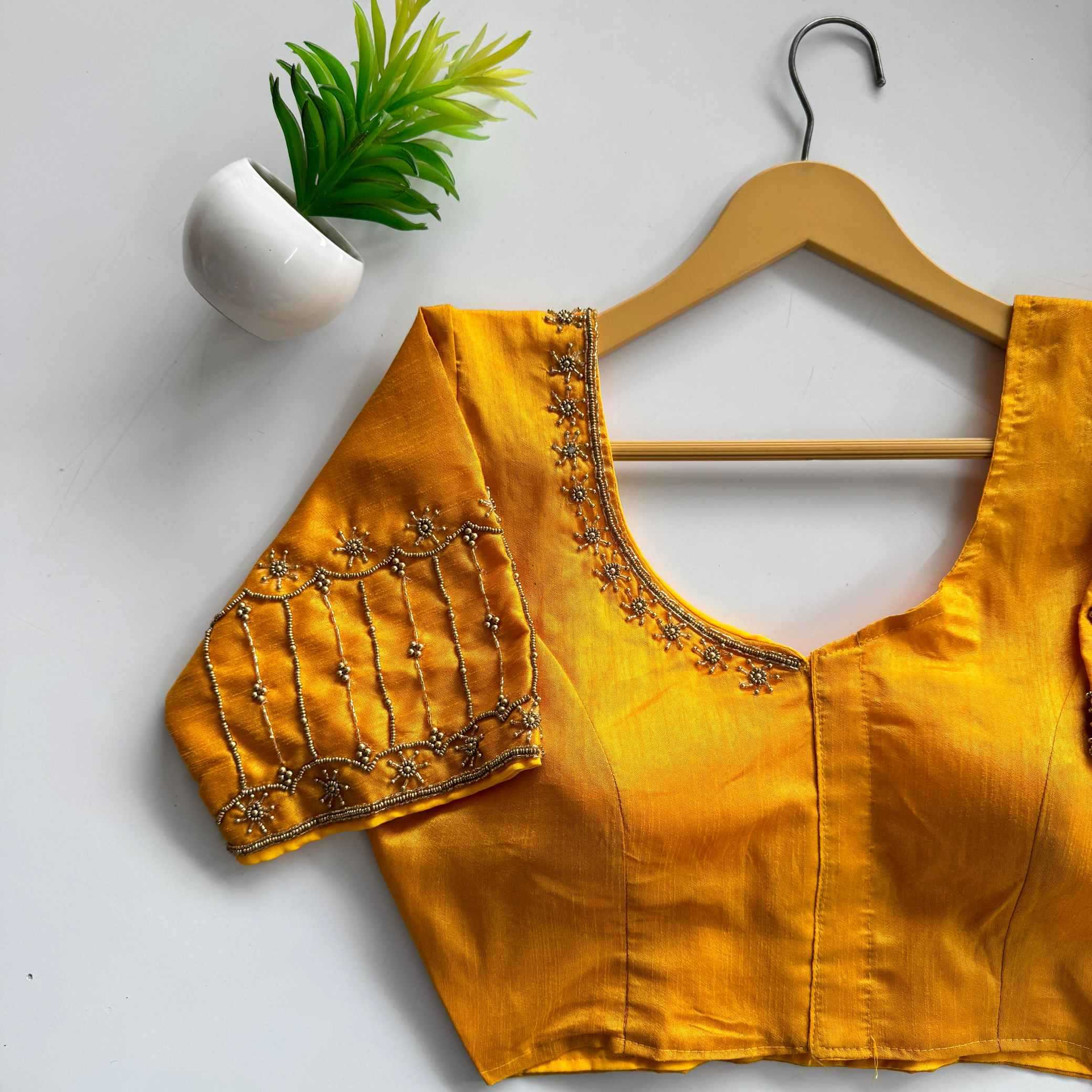 Naarira Kimchi Silk Designer Blouse
