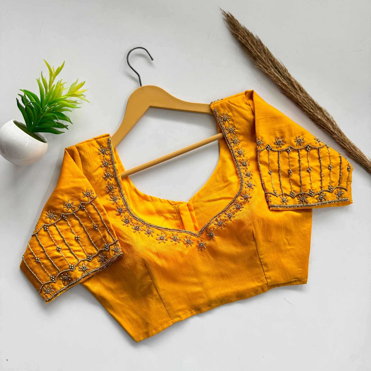 Naarira Kimchi Silk Designer Blouse