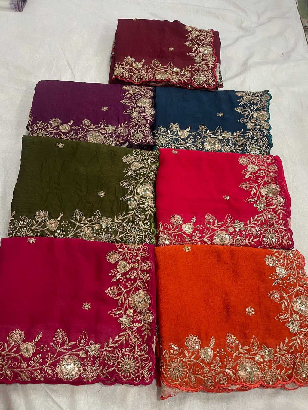 Naarira Laveesha Crunchi Designer Sarees