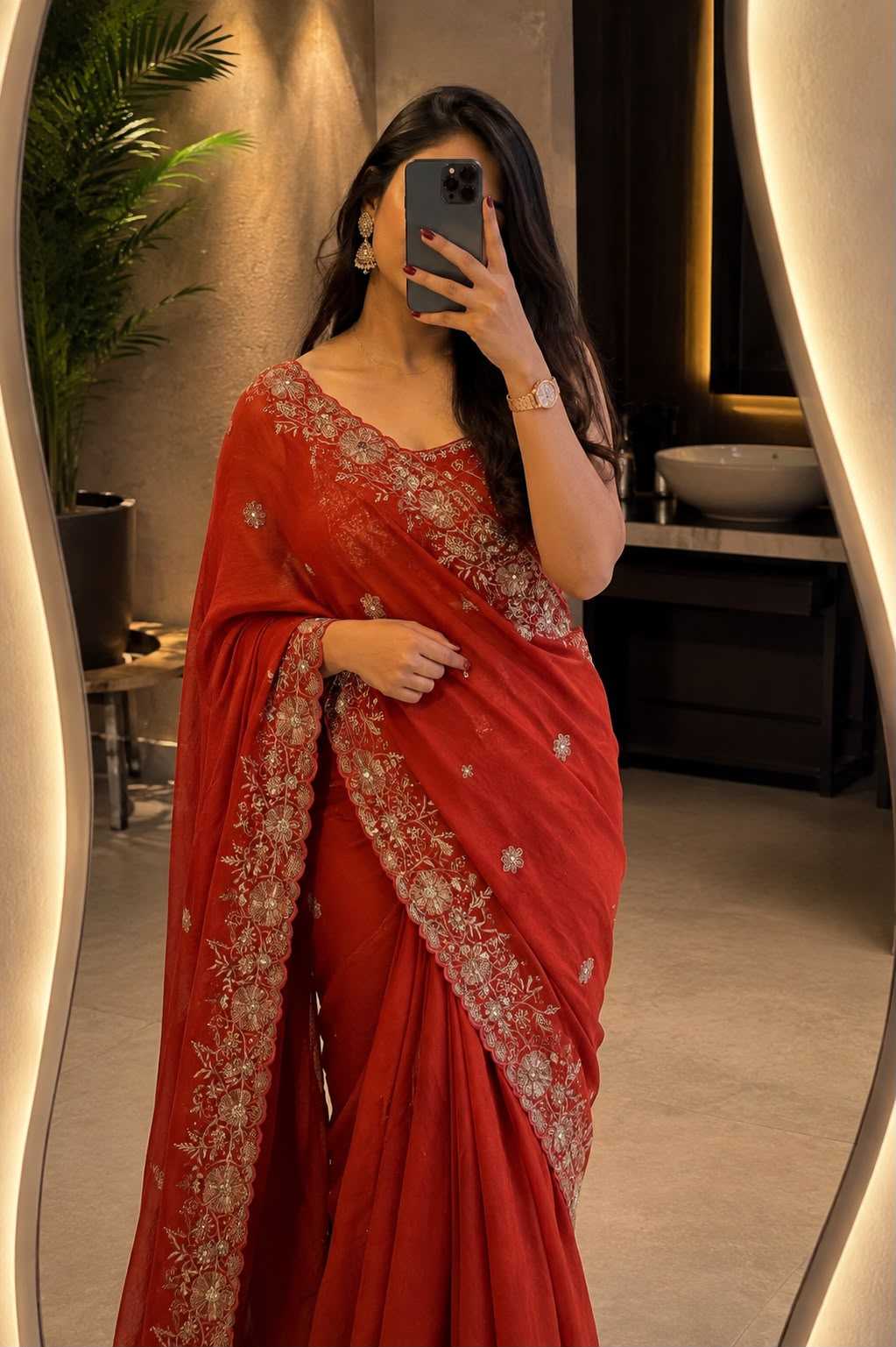 Naarira Laveesha Crunchi Designer Sarees