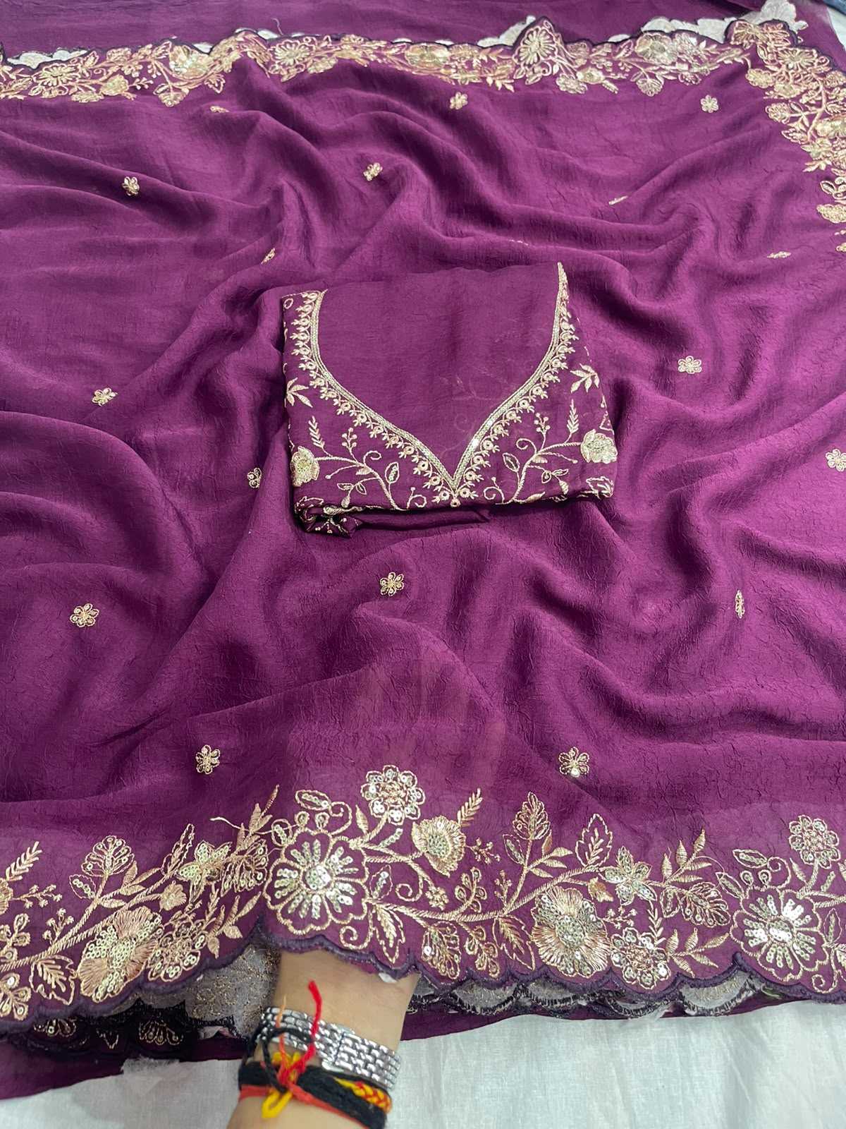 Naarira Laveesha Crunchi Designer Sarees