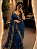 Naarira Laveesha Crunchi Designer Sarees