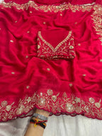 Naarira Laveesha Crunchi Designer Sarees