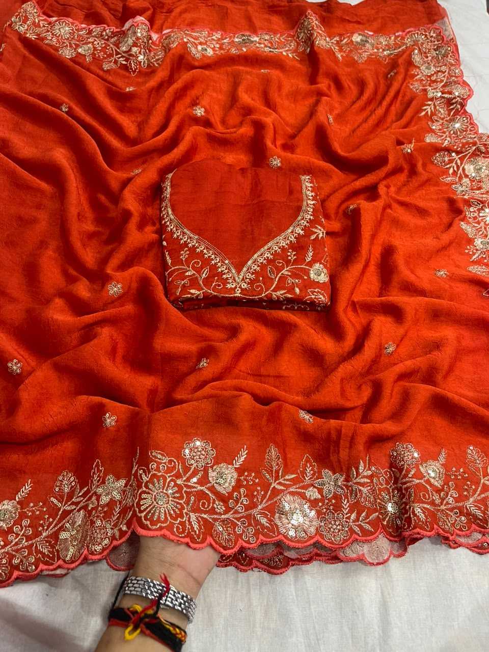 Naarira Laveesha Crunchi Designer Sarees