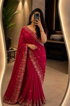 Naarira Laveesha Crunchi Designer Sarees