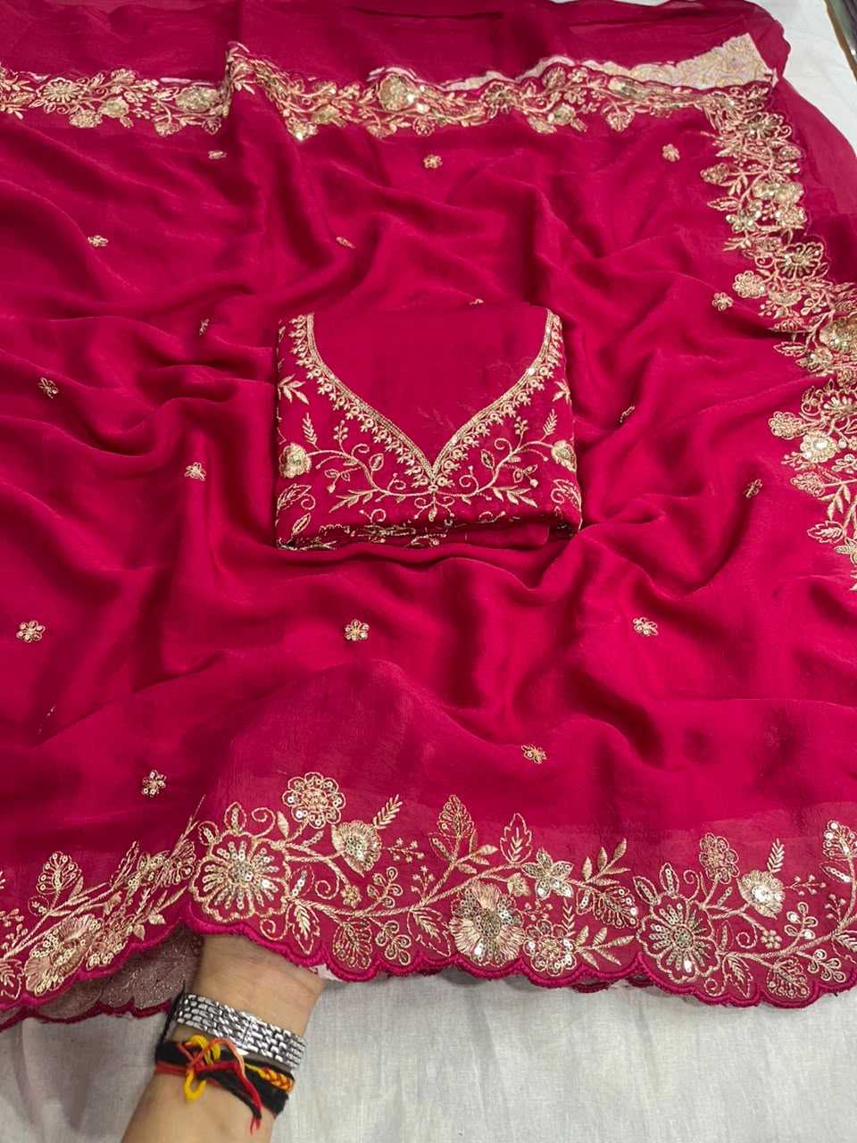 Naarira Laveesha Crunchi Designer Sarees