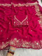 Naarira Laveesha Crunchi Designer Sarees