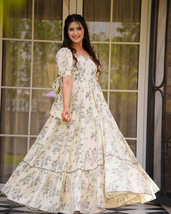 Naarira Heavy Rayon Printed Gown