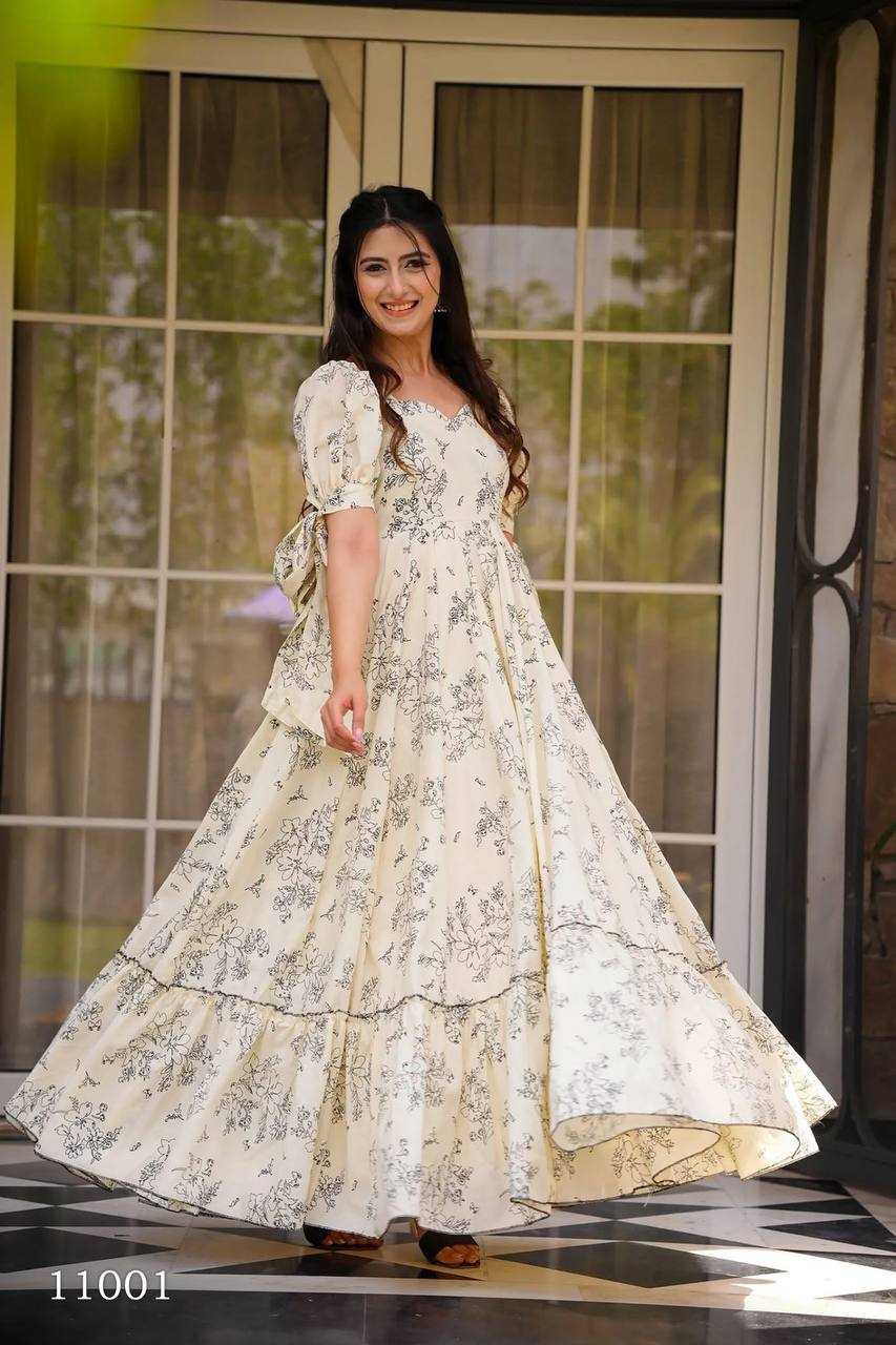 Naarira Heavy Rayon Printed Gown