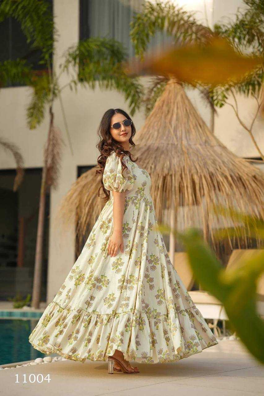 Naarira Heavy Rayon Printed Gown
