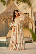 Naarira Heavy Rayon Printed Gown