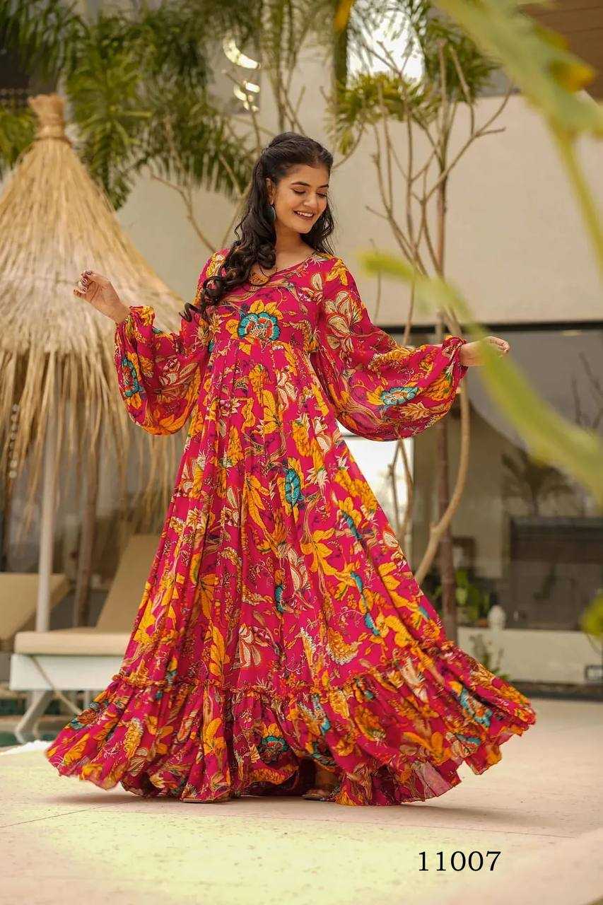 Naarira Heavy Rayon Printed Gown