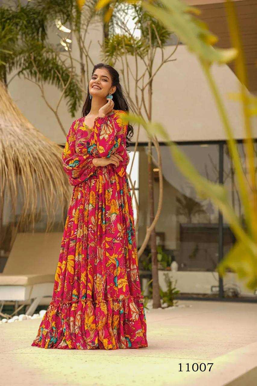 Naarira Heavy Rayon Printed Gown