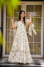 Naarira Heavy Rayon Printed Gown