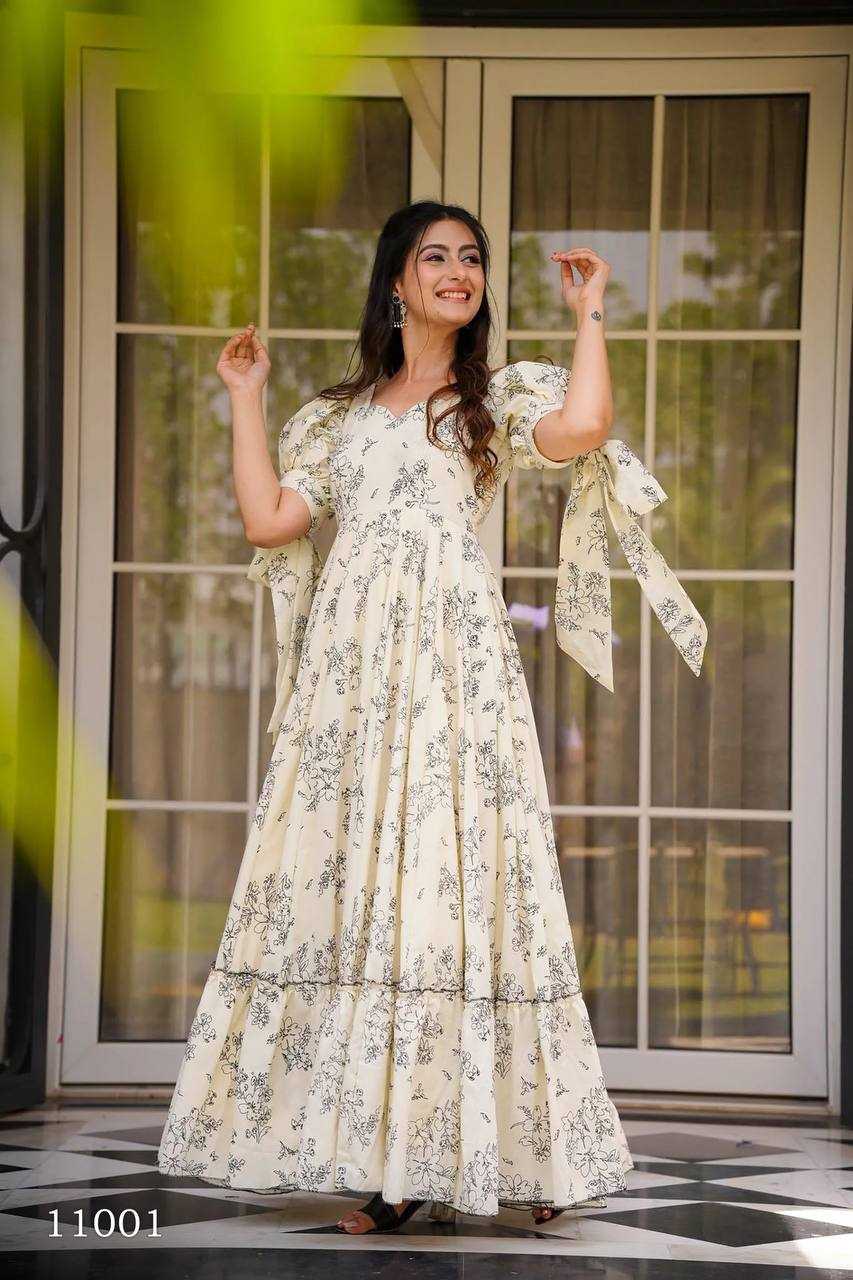 Naarira Heavy Rayon Printed Gown