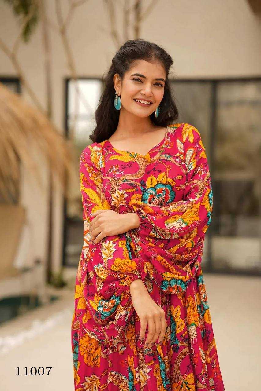 Naarira Heavy Rayon Printed Gown