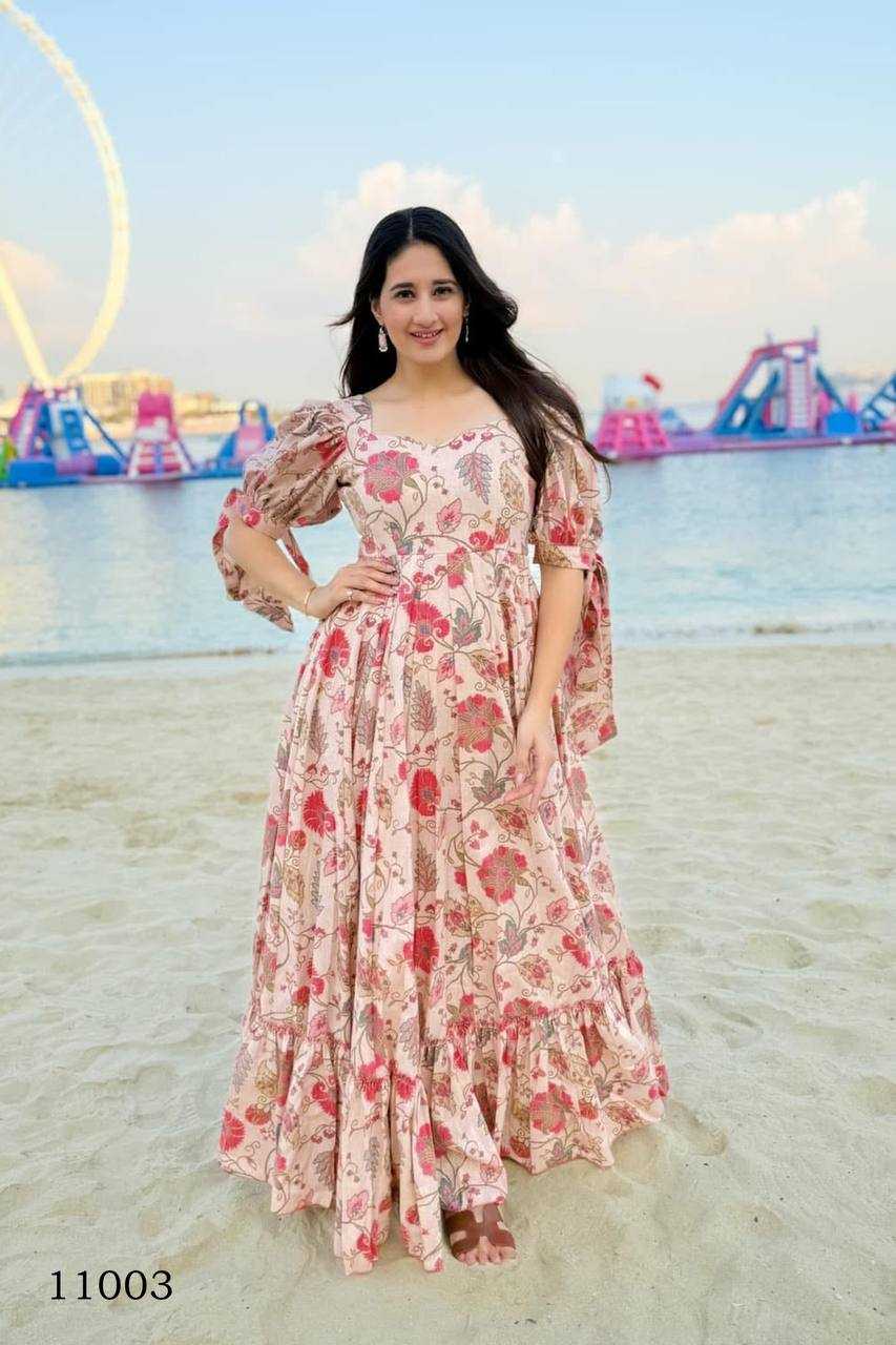 Naarira Heavy Rayon Printed Gown