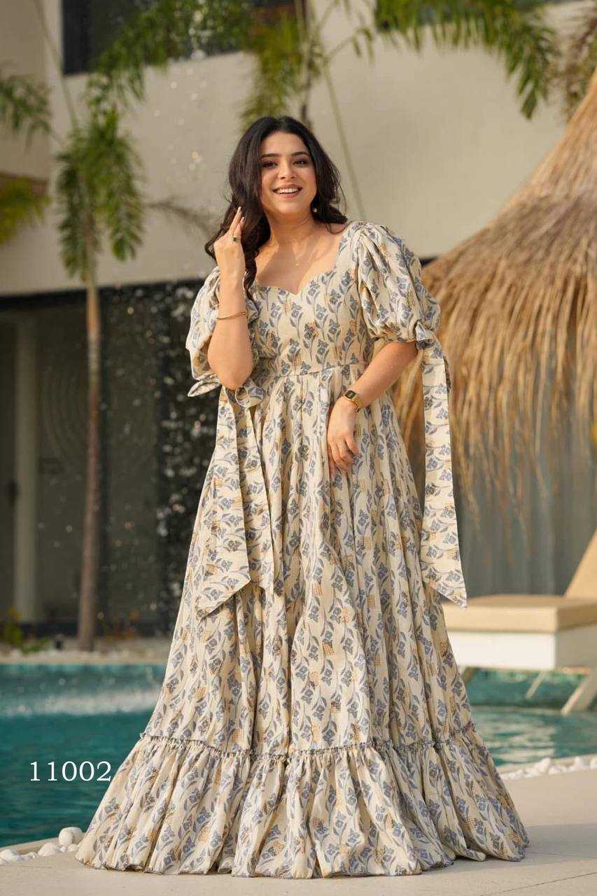 Naarira Heavy Rayon Printed Gown