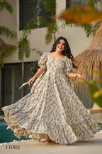 Naarira Heavy Rayon Printed Gown