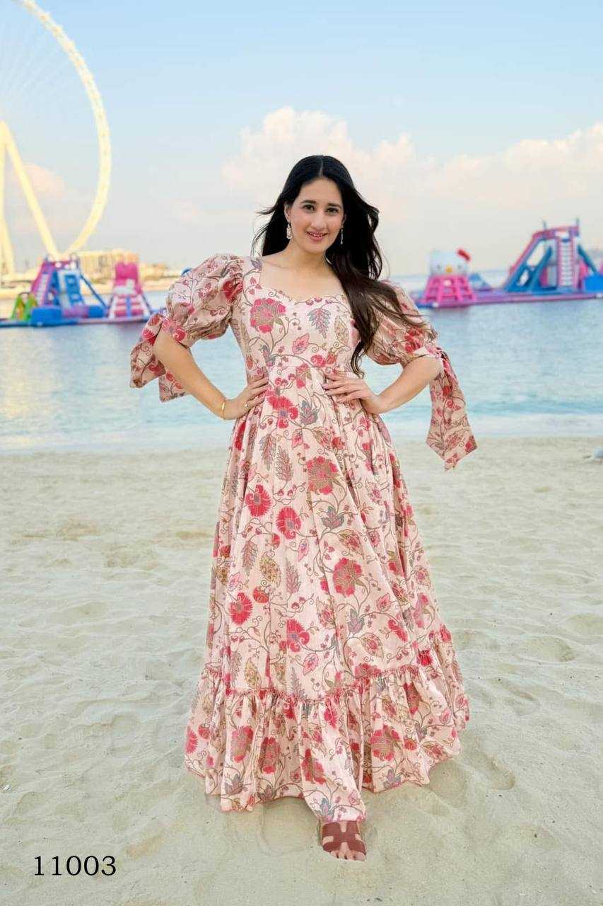 Naarira Heavy Rayon Printed Gown