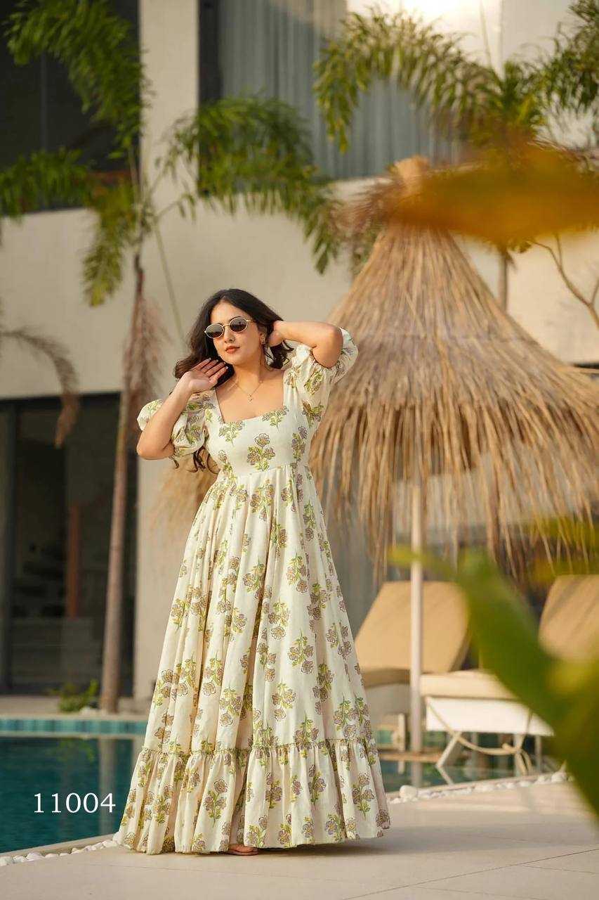 Naarira Heavy Rayon Printed Gown