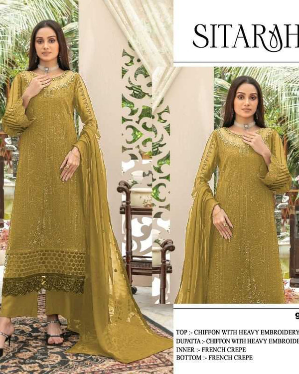 Naarira Sitarah 926 Chiffon Designer Suit