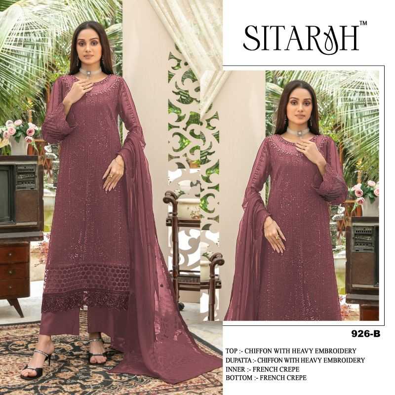 Naarira Sitarah 926 Chiffon Designer Suit