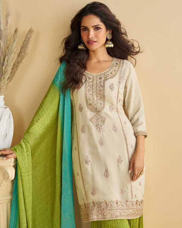 Naarira Chinon Sharara Salwar Suits - alternate view