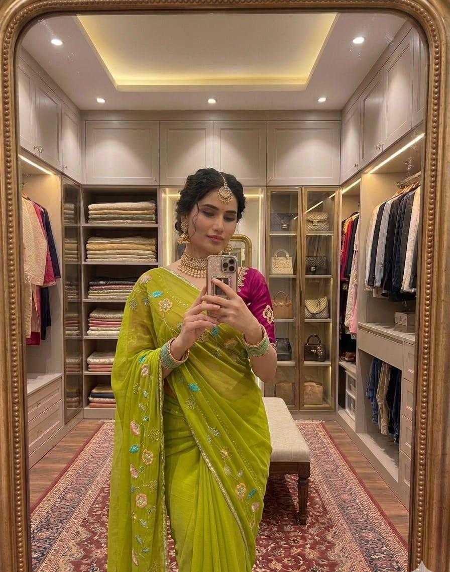 Naarira Chiffon Designer Sarees