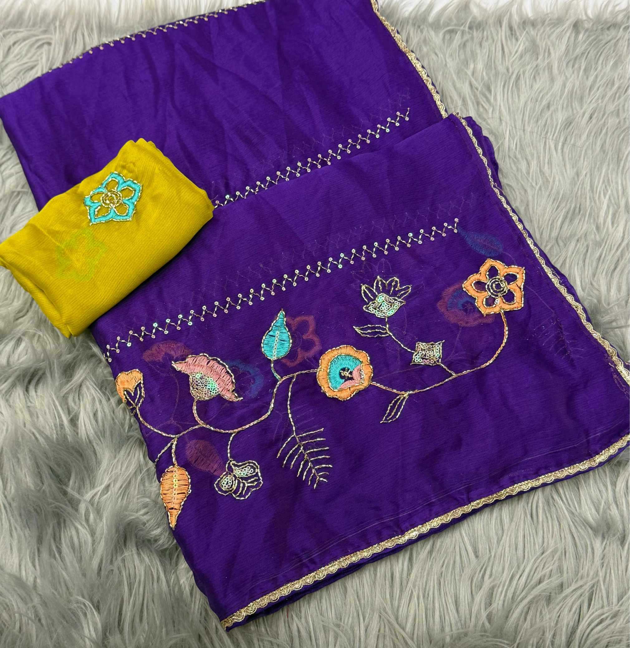 Naarira Chiffon Designer Sarees