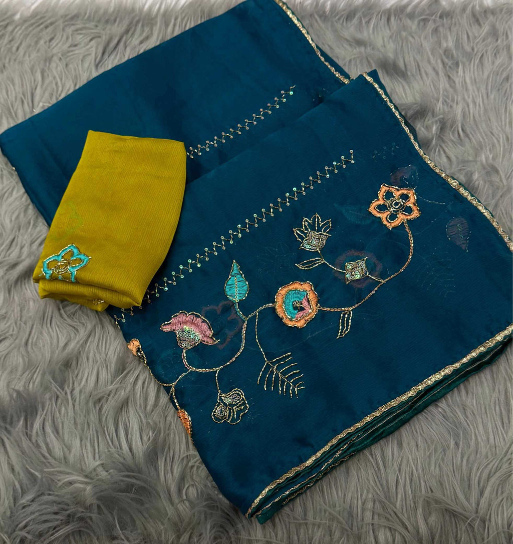Naarira Chiffon Designer Sarees