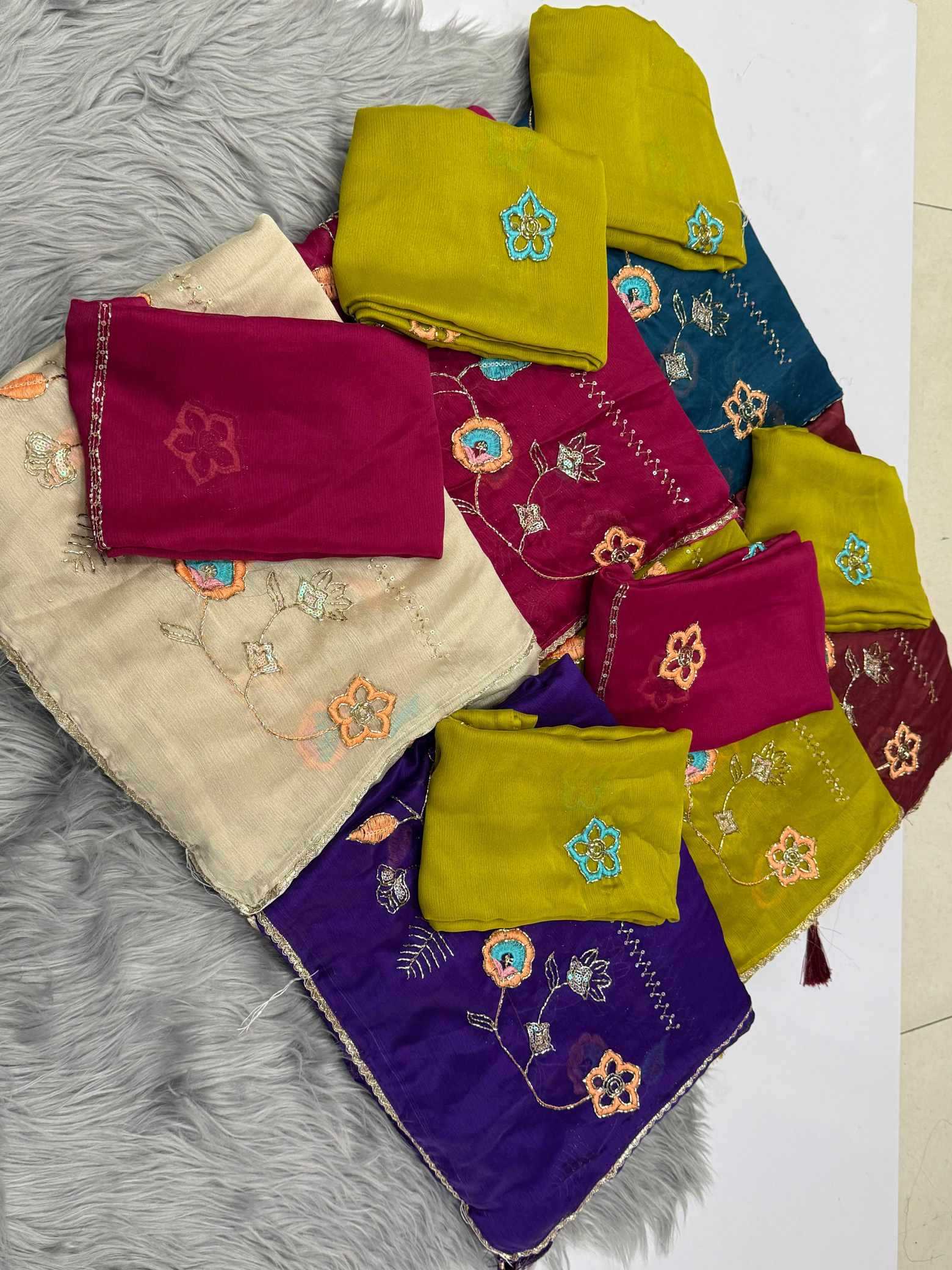 Naarira Chiffon Designer Sarees