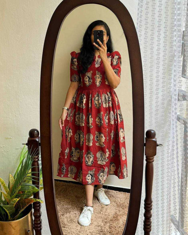 Naarira Kantara Parampara Cotton Printed Gown