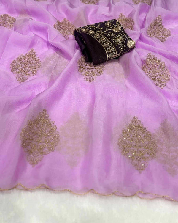 Naarira Naina Organza Designer Saree - alternate view