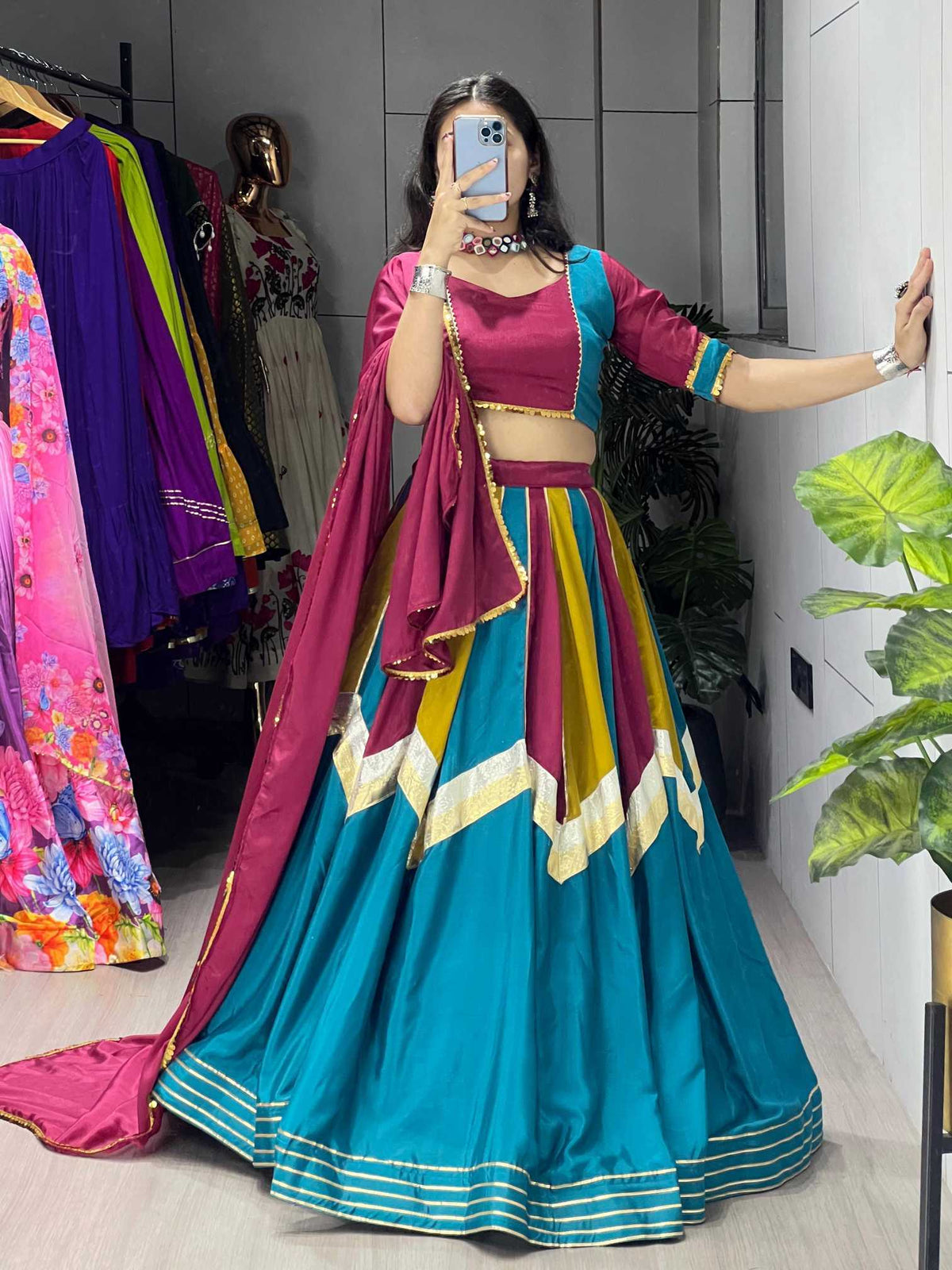 Naarira Chinon Fancy Lehenga